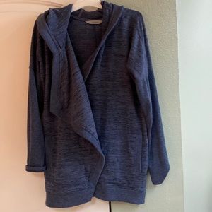 Athleta open front cardigan with hood
